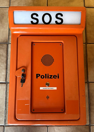 Sos polizei notrufsäule - sos,