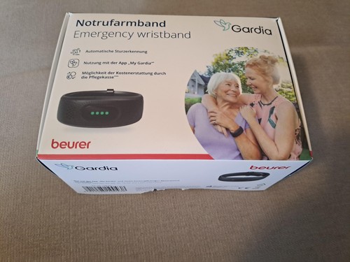 Gardia notrufarmband schwarz - notrufarmband,